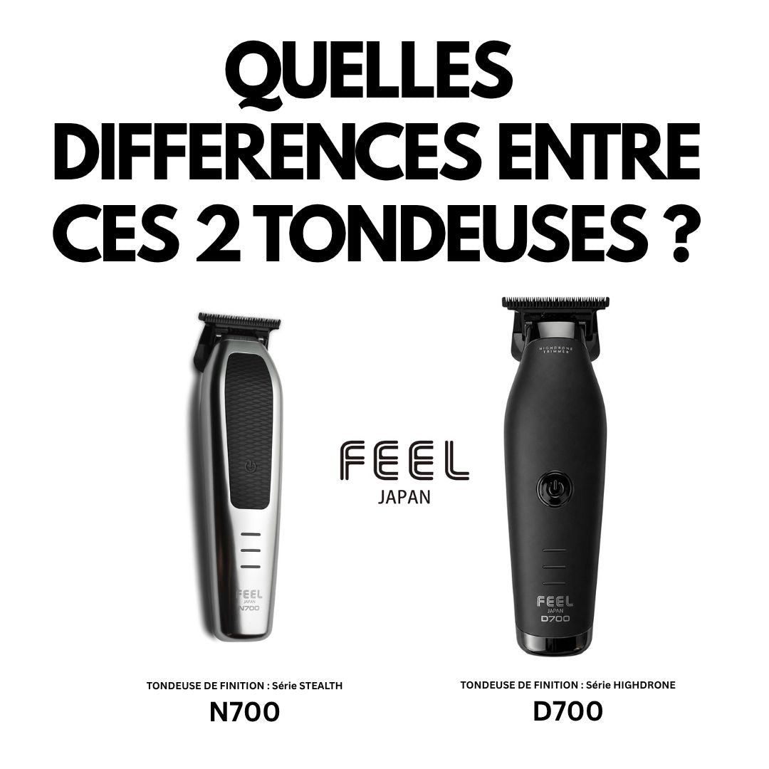Comparaison entre la tondeuse de finition STEALTH N700 et D700 FEEL JAPAN 