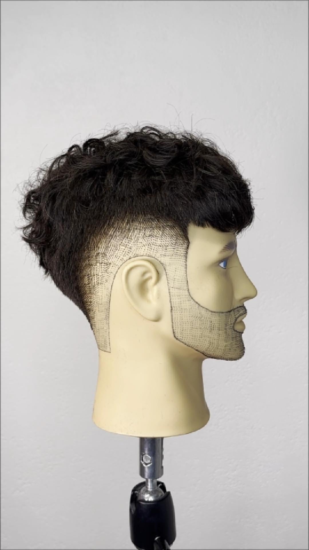 Photo montrant une tête malléable homme 
