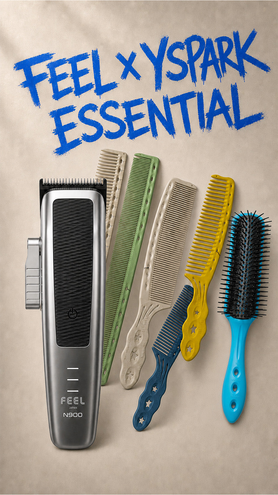 Pack de tondeuse de coupe N900 avec des peignes YSPARK 