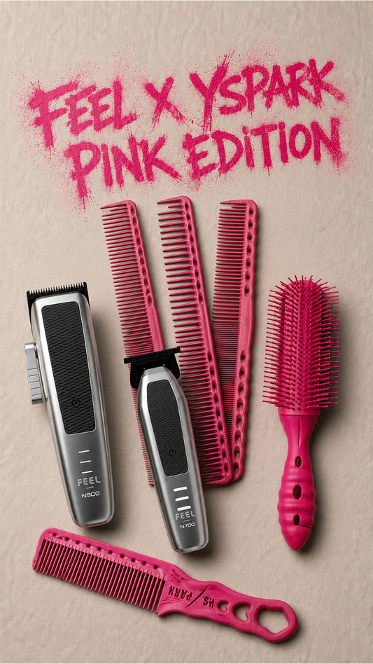 Pack de tondeuse de coupe STEALTH N900 N700 avec des peignes roses YSPARK 