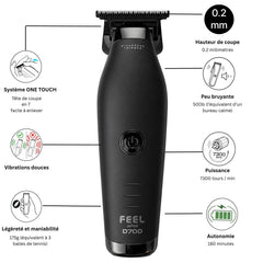 Fiche de présentation des tondeuses de finition Highdrone D700 FEEL JAPAN