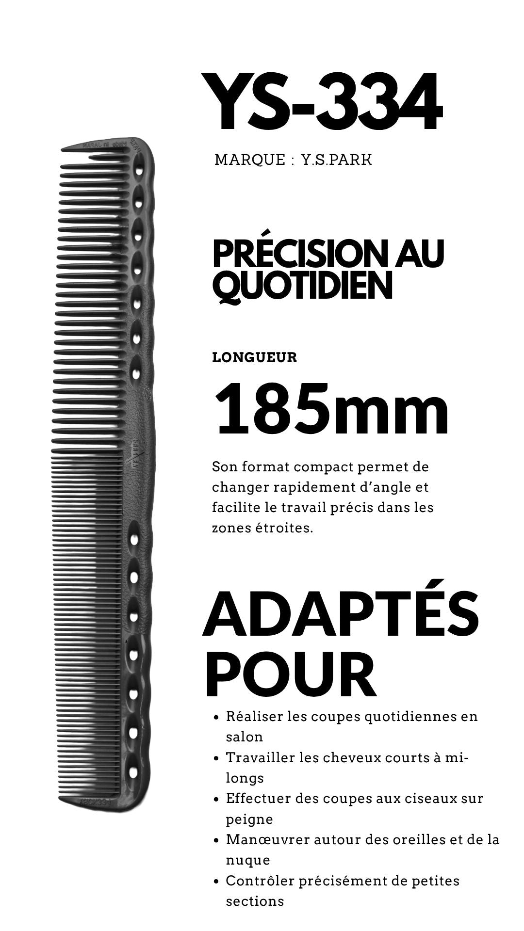 peigne de coupe yspark ys 334 noir
