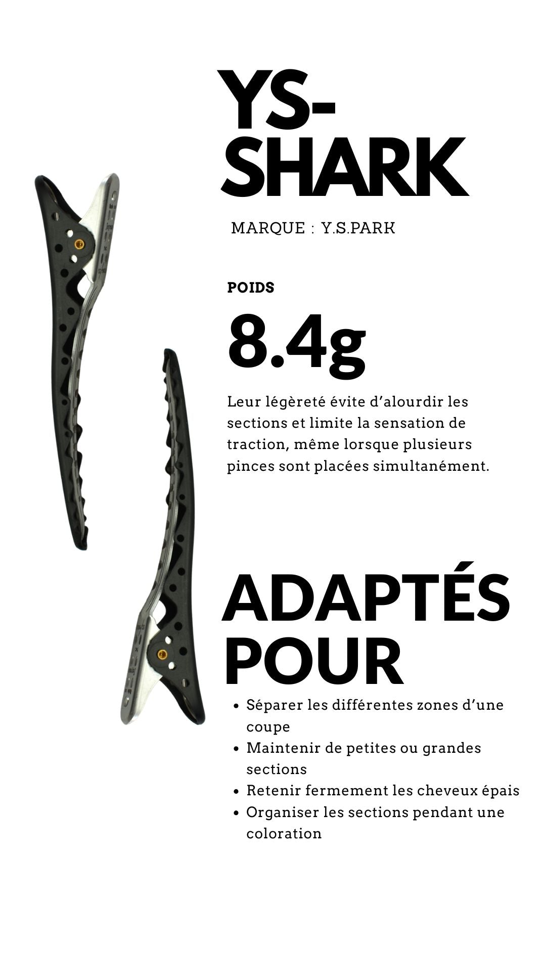 pince sépare mèche YSPARK Noir SHARK