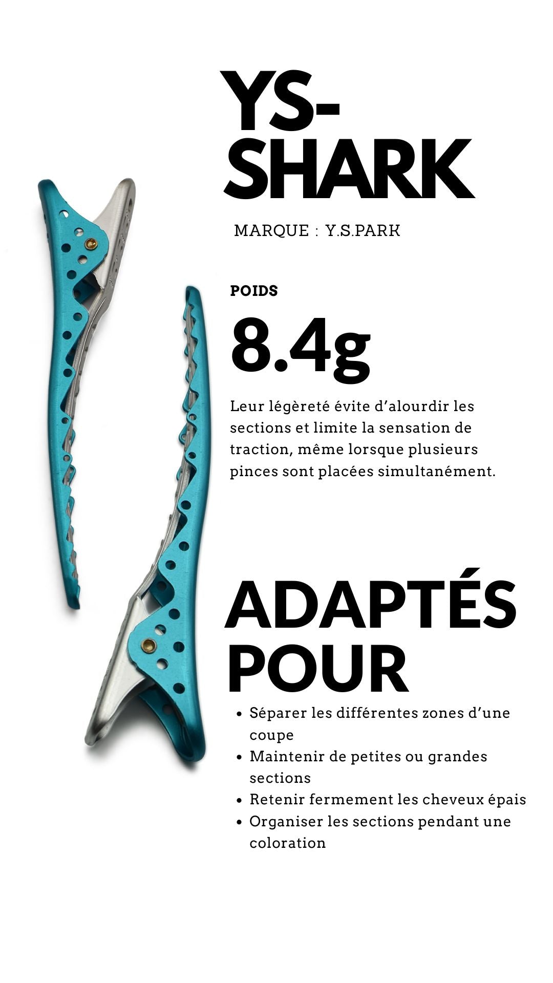 pince sépare mèche YSPARK Bleu SHARK