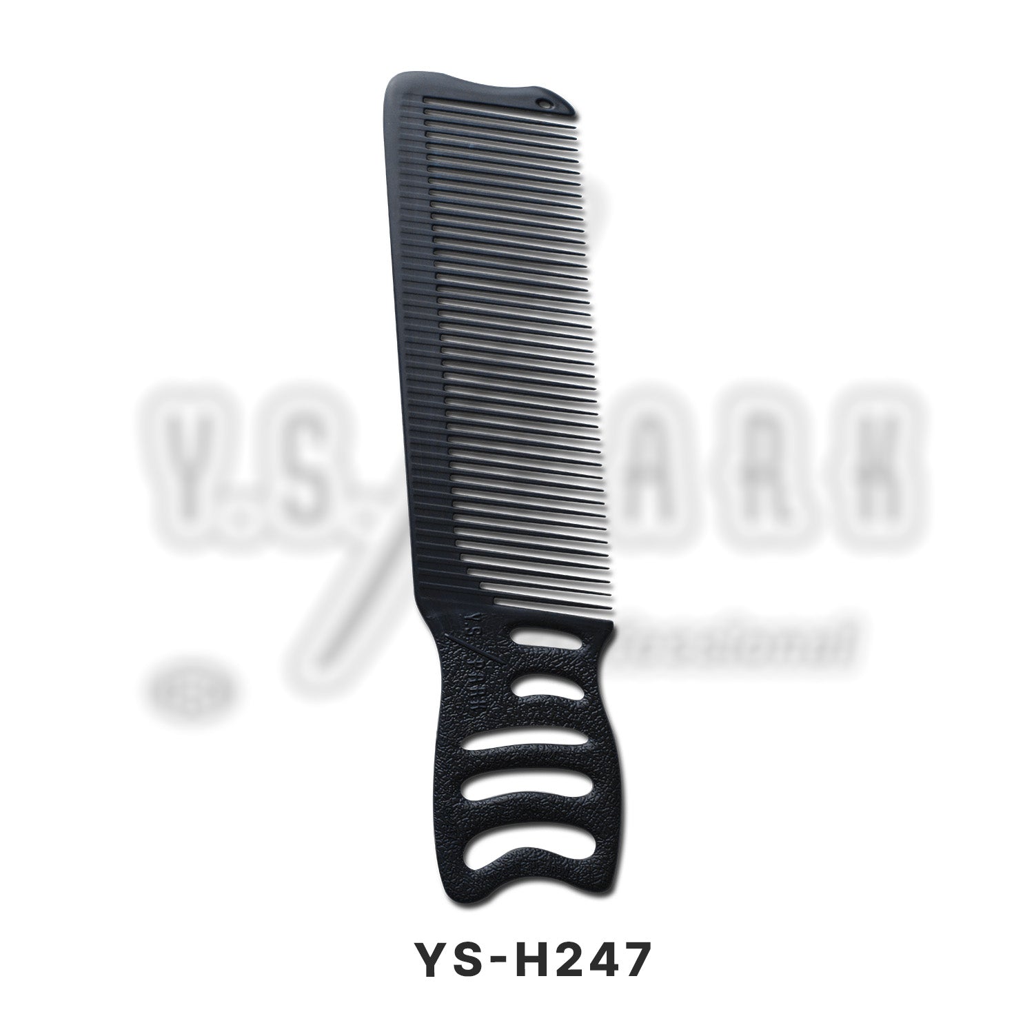 peigne de coupe homme yspark h247 noir à dents en biais 