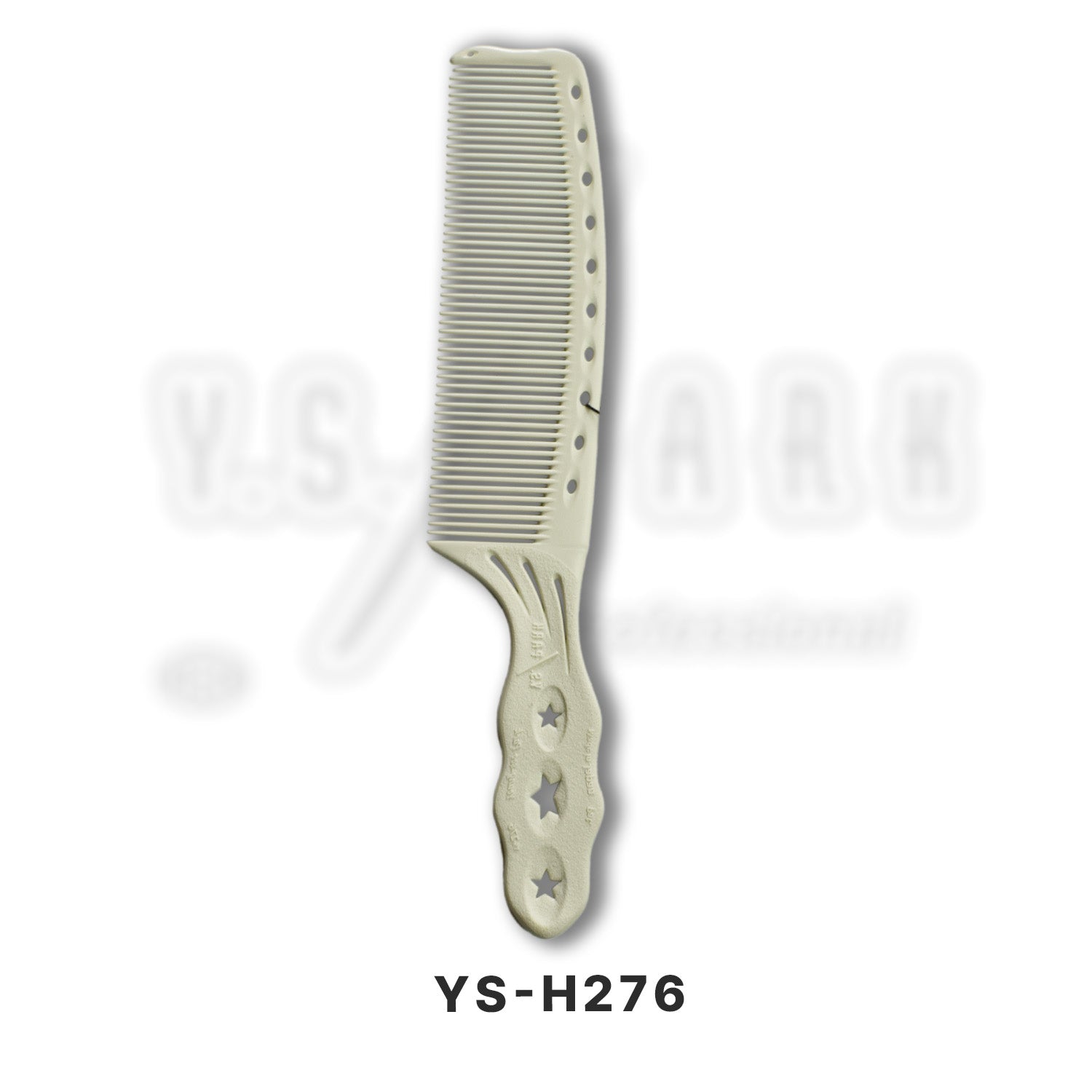 peigne avec manche et dents resserrées yspark blanc h276